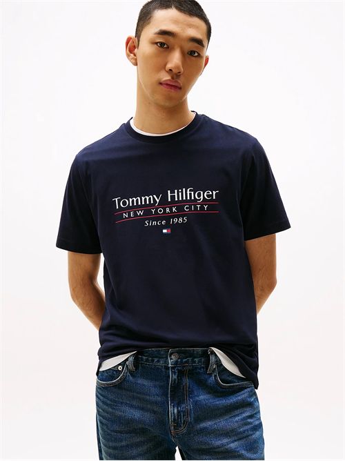 t-shirt man blue TOMMY HILFIGER | MW0MW38621DW5